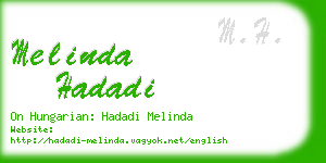 melinda hadadi business card